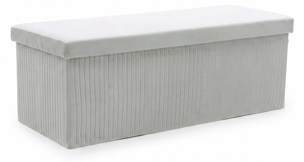 MALAGA összehajtható tárolós puff 110 cm ,szürke