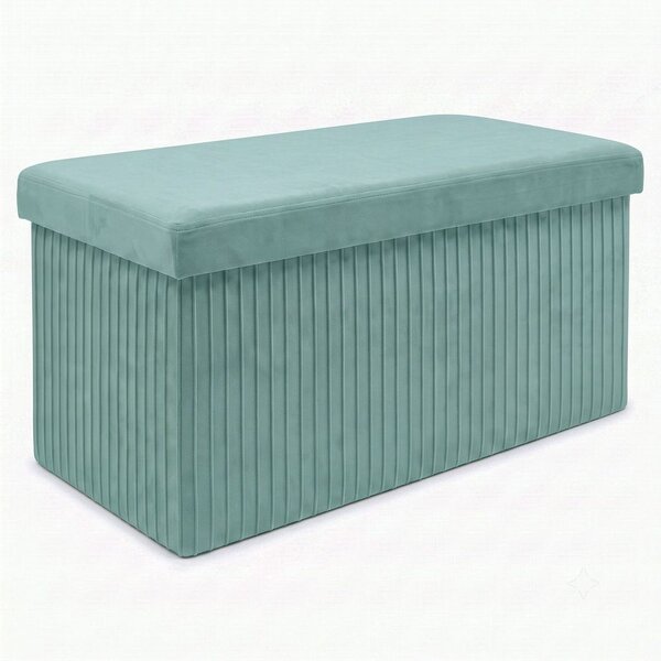 MALAGA összehajtható tárolós puff 76 cm ,menta