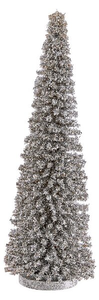 X-MAS csillámló fenyő 45 cm ,ezüst