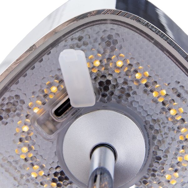 MIRAGE LED asztali lámpa 26 cm, fényes króm