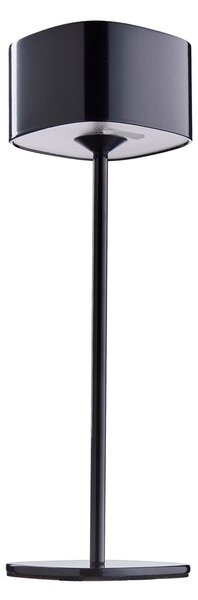 MIRAGE LED asztali lámpa 26 cm, fényes fekete