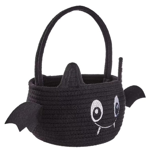 TRICK OR TREAT kosár Ø 20 cm , denevér