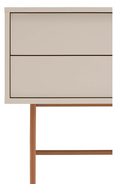 Téglavörös-bézs konzolasztal 35x110 cm Nube – Teulat
