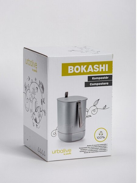 Szürke komposztáló 10,6 l Bokashi – Plastia