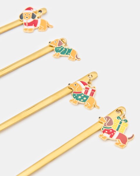 Sinsay - Kanálak díszítő függőkkel 4 pack - arany
