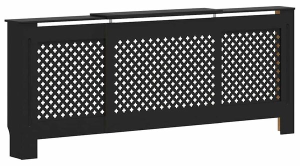 Fekete MDF radiátorburkolat 205 cm
