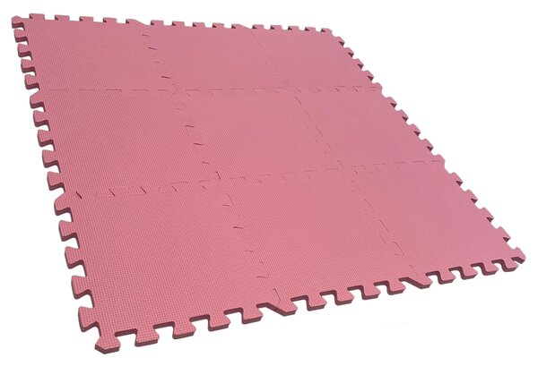 Puzzle habszivacs játszószőnyeg Pink 90x90 cm
