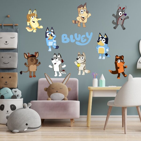 Textil falmatrica "Bluey 2"