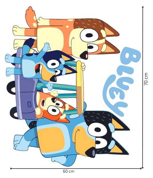 Textil falmatrica "Bluey"