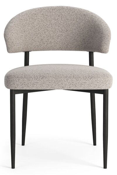 MAZZONI EXPORT IRIS Bézs Latte (Monza 60 szövet) - MODERN LOFT BOUCLÉ KÁRPITOZOTT SZÉK NAPPALIBA/ÉTKEZŐBE