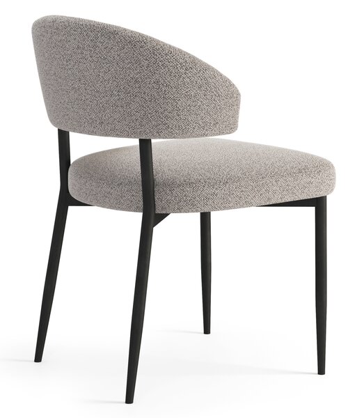 MAZZONI EXPORT IRIS Bézs Latte (Monza 60 szövet) - MODERN LOFT BOUCLÉ KÁRPITOZOTT SZÉK NAPPALIBA/ÉTKEZŐBE