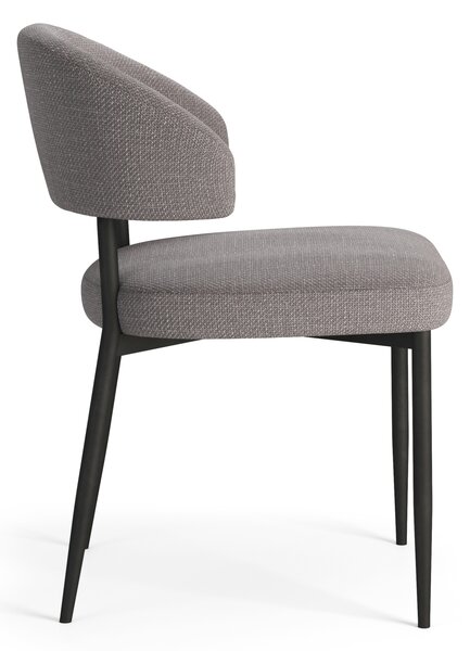 MAZZONI EXPORT IRIS Világosszürke Taupe (Basel 34 szövet) - MODERN LOFT KÁRPITOZOTT SZÉK NAPPALIBA/ÉTKEZŐBE