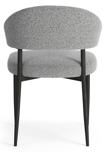 MAZZONI EXPORT IRIS Szürke (Monza 120 szövet) - MODERN LOFT BOUCLÉ KÁRPITOZOTT SZÉK NAPPALIBA/ÉTKEZŐBE