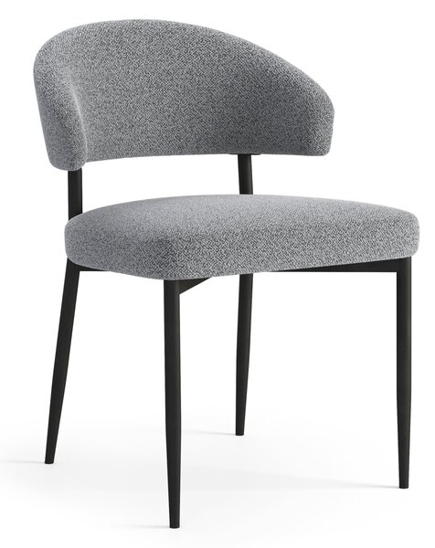 MAZZONI EXPORT IRIS Szürke (Monza 120 szövet) - MODERN LOFT BOUCLÉ KÁRPITOZOTT SZÉK NAPPALIBA/ÉTKEZŐBE