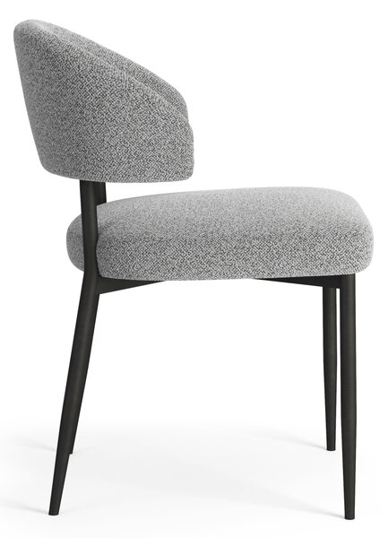 MAZZONI EXPORT IRIS Szürke (Monza 120 szövet) - MODERN LOFT BOUCLÉ KÁRPITOZOTT SZÉK NAPPALIBA/ÉTKEZŐBE
