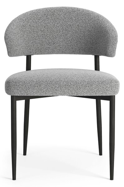 MAZZONI EXPORT IRIS Szürke (Monza 120 szövet) - MODERN LOFT BOUCLÉ KÁRPITOZOTT SZÉK NAPPALIBA/ÉTKEZŐBE