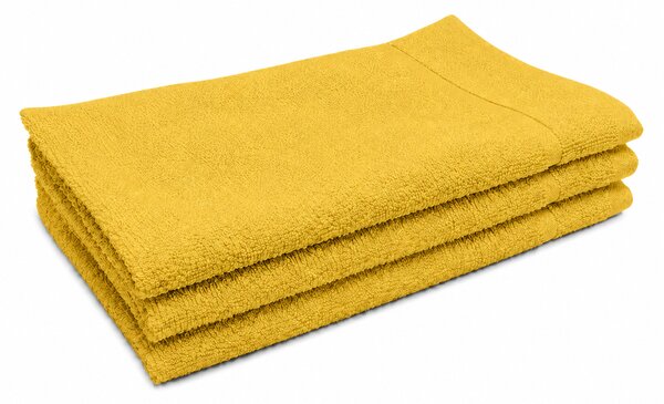 Classic sárga kis törölköző 30x50 cm 100% pamut