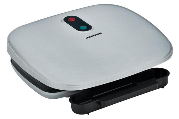 Heinner HEG-F1000SL - Kontaktgrill 1000W/230V matt króm/fekete HEG-F1000SL