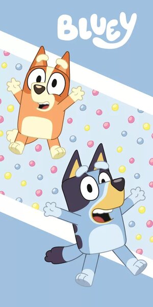 Bluey törölköző (pöttyös)