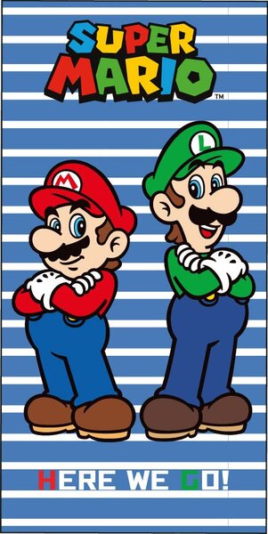 Super Mario Friends fürdőlepedő, strand törölköző 70x140cm