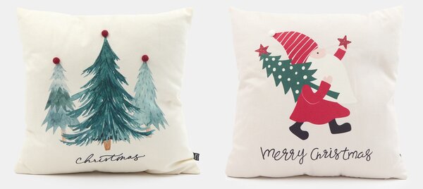 Sinsay - Díszpárna karácsonyi mintával 2 pack - többszínű