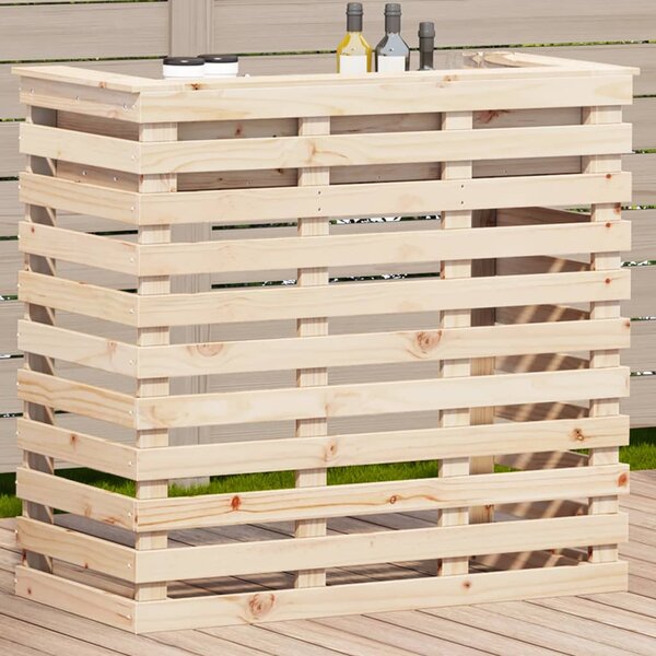 VidaXL kültéri tömör fenyőfa bárasztal 113,5 x 50 x 103 cm