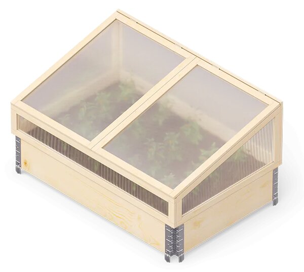 LEGI mini üvegház emelt ágyáshoz 0,8 × 1,2 m