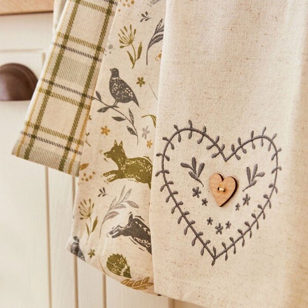Pamut konyharuha szett 3 db-os 45x65 cm Woodland – Cooksmart ®