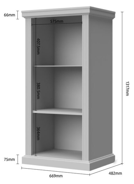 Kétajtós vitrines szekrény, üveg polccal és LED világítással, fehér-diófa - ALABAMA