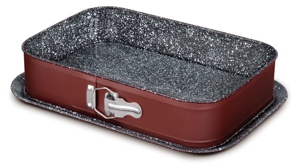 Blaumann BL-4100 Cera Stone Szögletes csatos tortaforma 39 x 27 cm - Barna