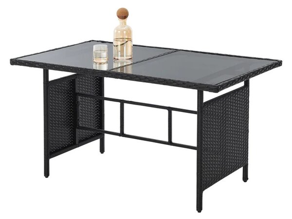 Juskys Rattan szett Turin - fekete