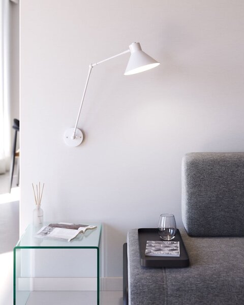 Fehér fali lámpa Dione – Kave Home
