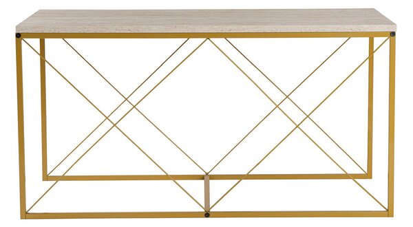 Defne Gold Travertine dohányzóasztal