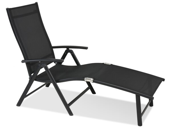 Toulouse Garden Point aluminium napozóágy, fekete