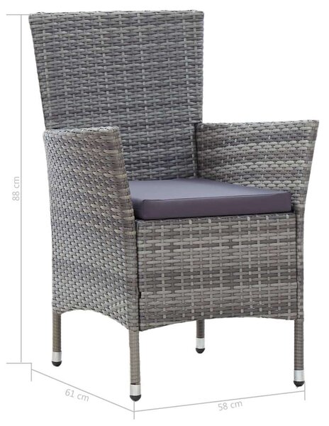 VidaXL Polyrattan Kertbútor Szett - 8 Fős