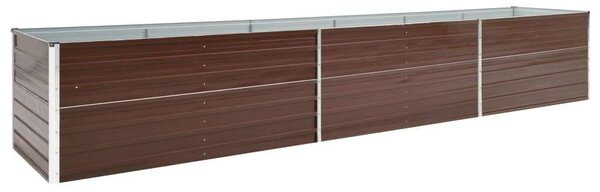 VidaXL Magaságyás - Acél - Barna - 480x80x77cm