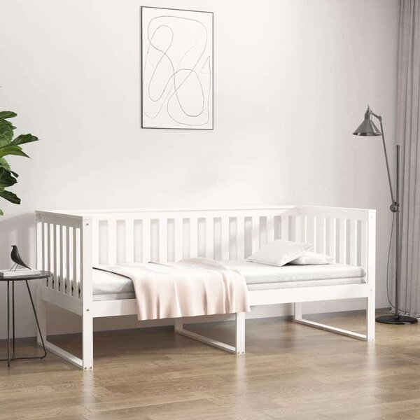 VidaXL fehér tömör fenyőfa kanapéágy 100 x 200 cm