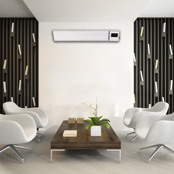 Infrapanel elektromos fűtés, fehér, ElectricSun, 2800W / 1400W, SZ180xM15cm infrapanel fűtés termosztáttal és Smart Life App wifivel