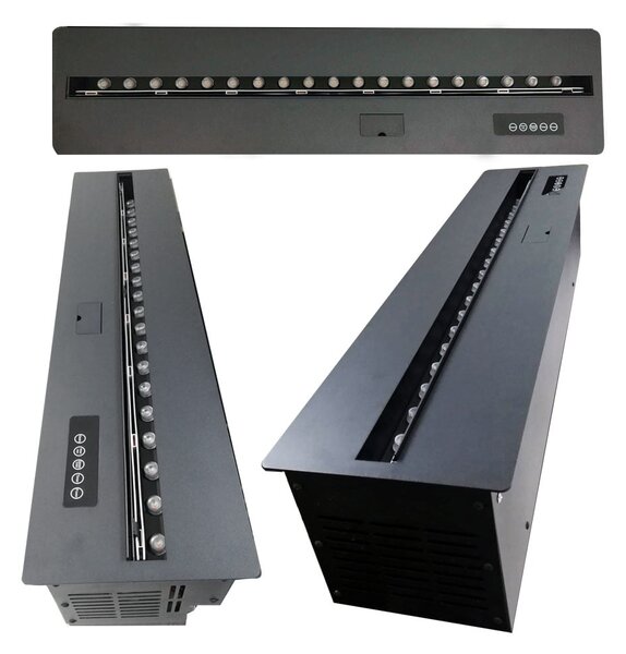 3D vízpárás beépíthető elektromos kandalló, Led, telefonos alkalmazással, ElectricSun MISTique Nagy SZ 150 cm