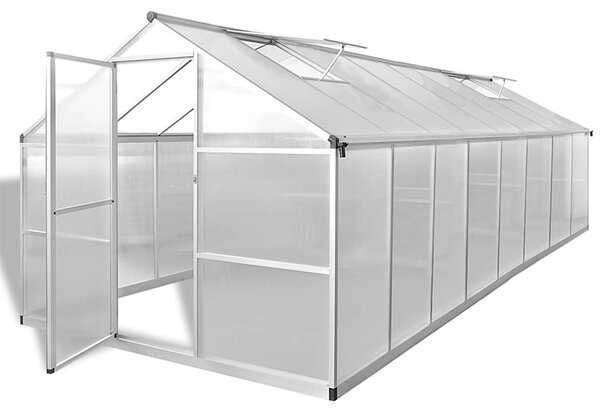 Alumínium melegház 481 x 250 x 195 cm 23,44 m³
