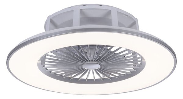 Design mennyezeti ventilátor szürke, LED 2700 - 5000K - Maki