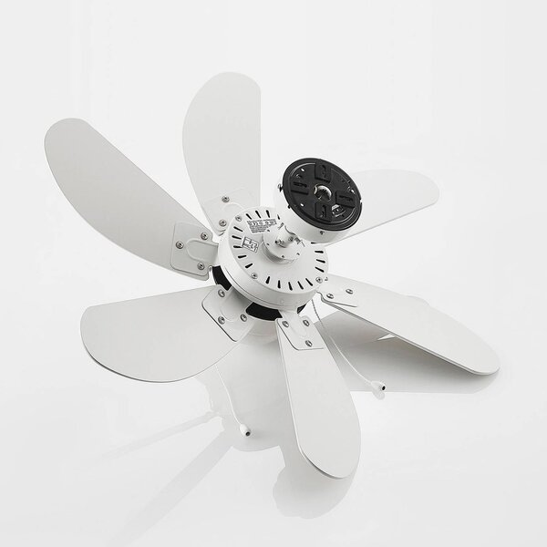 Lindby mennyezeti ventilátor Minja, fehér, fa, Fehér / opál, Nappali / Étkező, fém, Modern