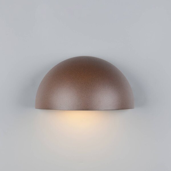 Trio Lighting Kültéri fali lámpa Maas, rozsdabarna, alumínium öntvény, E27, dimmelhető, Barna / rozsda, Alumínium, Skandináv