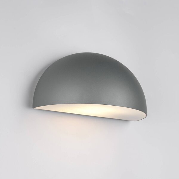 Trio Lighting Kültéri fali lámpa Maas, antracit, alumínium öntvény, E27, dimmelhető, Fekete, Alumínium, Skandináv