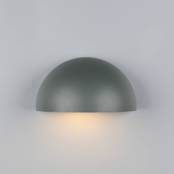 Trio Lighting Kültéri fali lámpa Maas, antracit, alumínium öntvény, E27, dimmelhető, Fekete, Alumínium, Skandináv