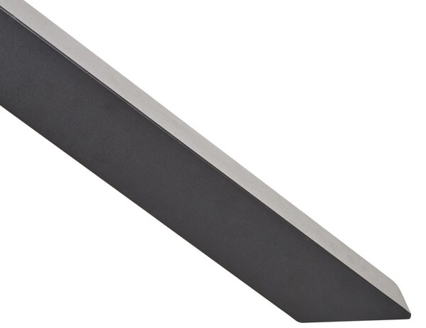 Kerti asztal MALETTO 120 cm 120 cm Üveg Fekete