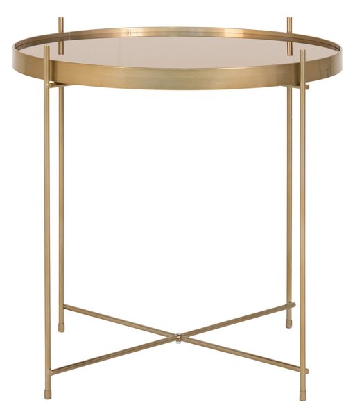 Kerek aranyszínű dohányzóasztal ø 48 cm Venezia - House Nordic