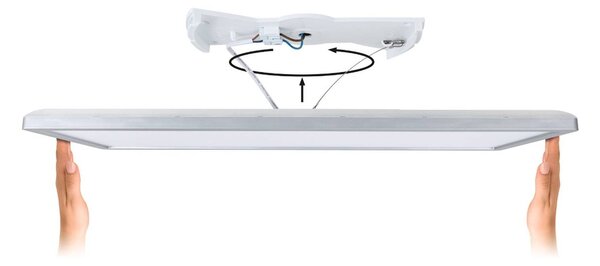 Paulmann Atria Shine Panel 3-step fekete 830 58x20, dimmelhető, Fekete, Nappali / Étkező, Műanyag, Modern