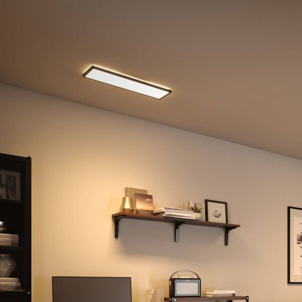 Paulmann Atria Shine Panel 3-step fekete 830 58x20, dimmelhető, Fekete, Nappali / Étkező, Műanyag, Modern