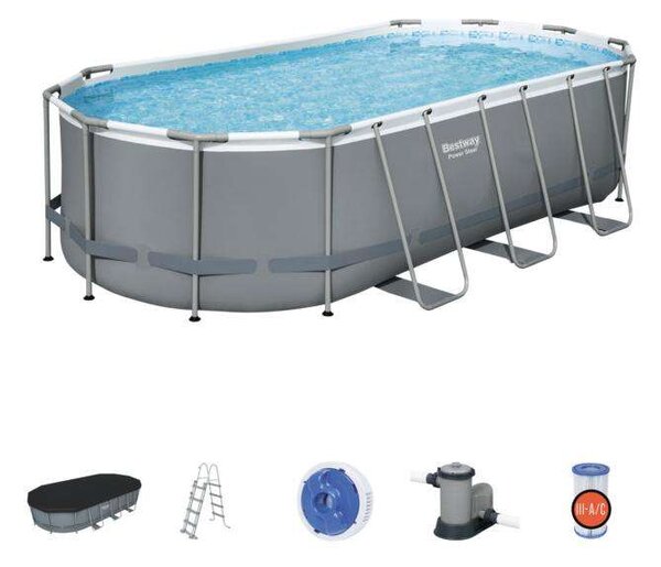 Bestway KRK Fémvázas medence, kiegészítőkkel 549x274x122cm